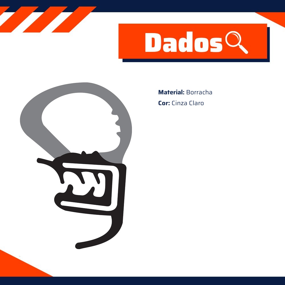 Par de Borrachas da Porta para Ford Royale - Uniflex - 37436