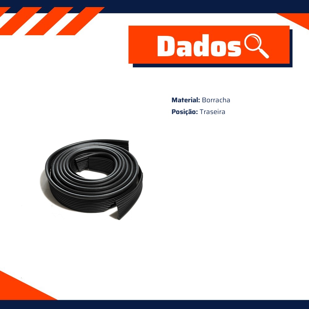Par de Borrachas do Para-Lama para Volkswagen Fusca - Uniflex - 37715