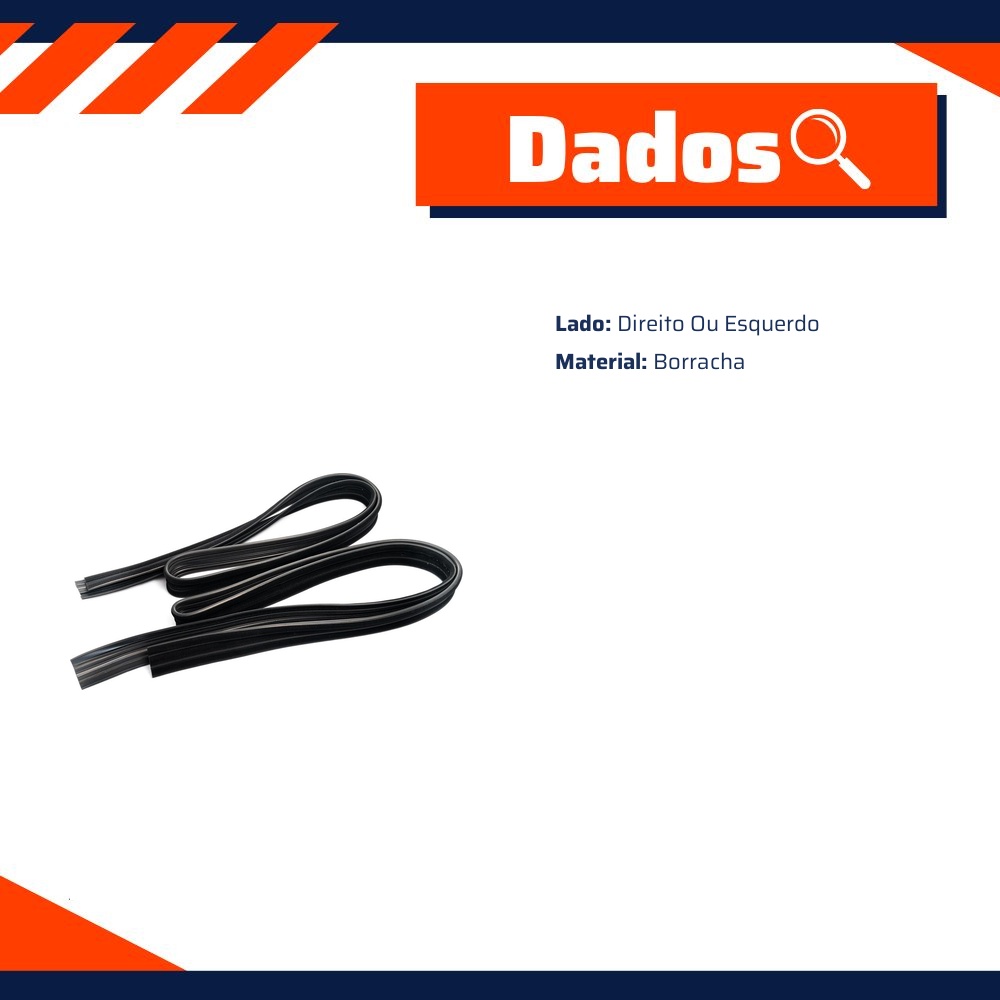 Par de Canaletas da Porta para Ford Courier - Uniflex - 38638