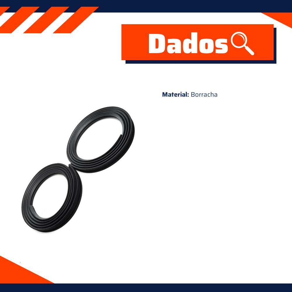Par de Canaletas da Porta - Uniflex - 37574