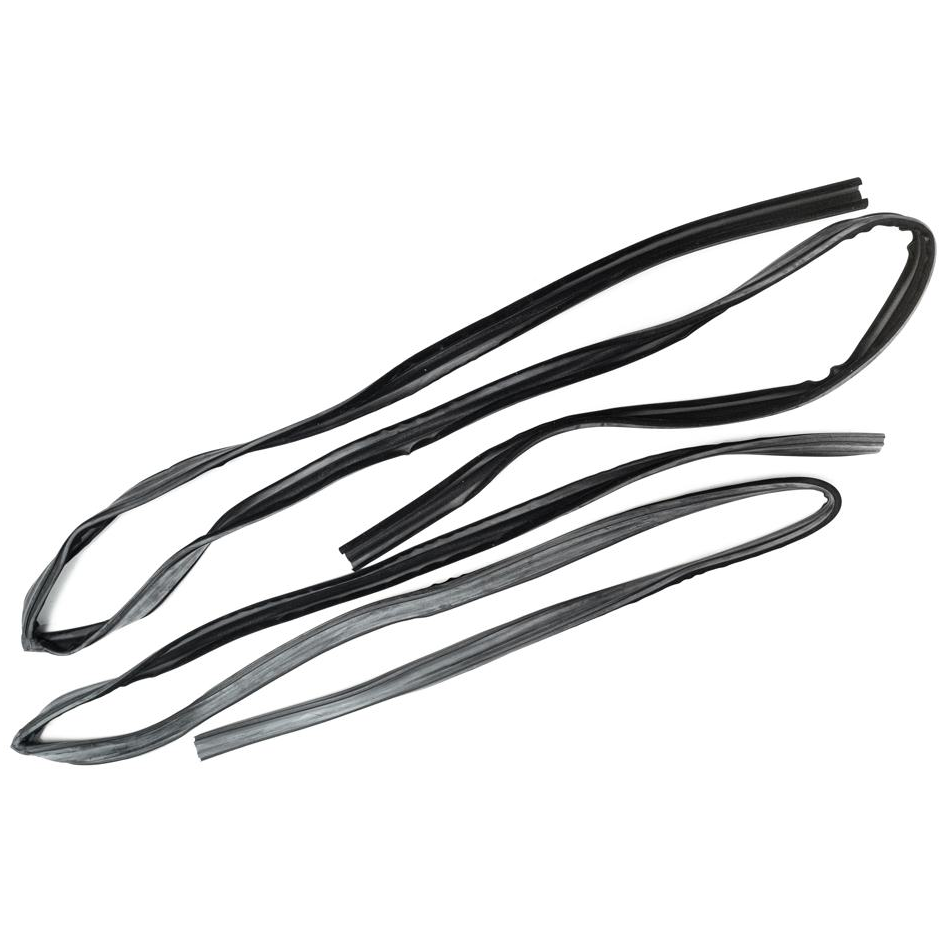 Par de Canaletas da Porta para Mitsubishi L200 - Uniflex - 39885