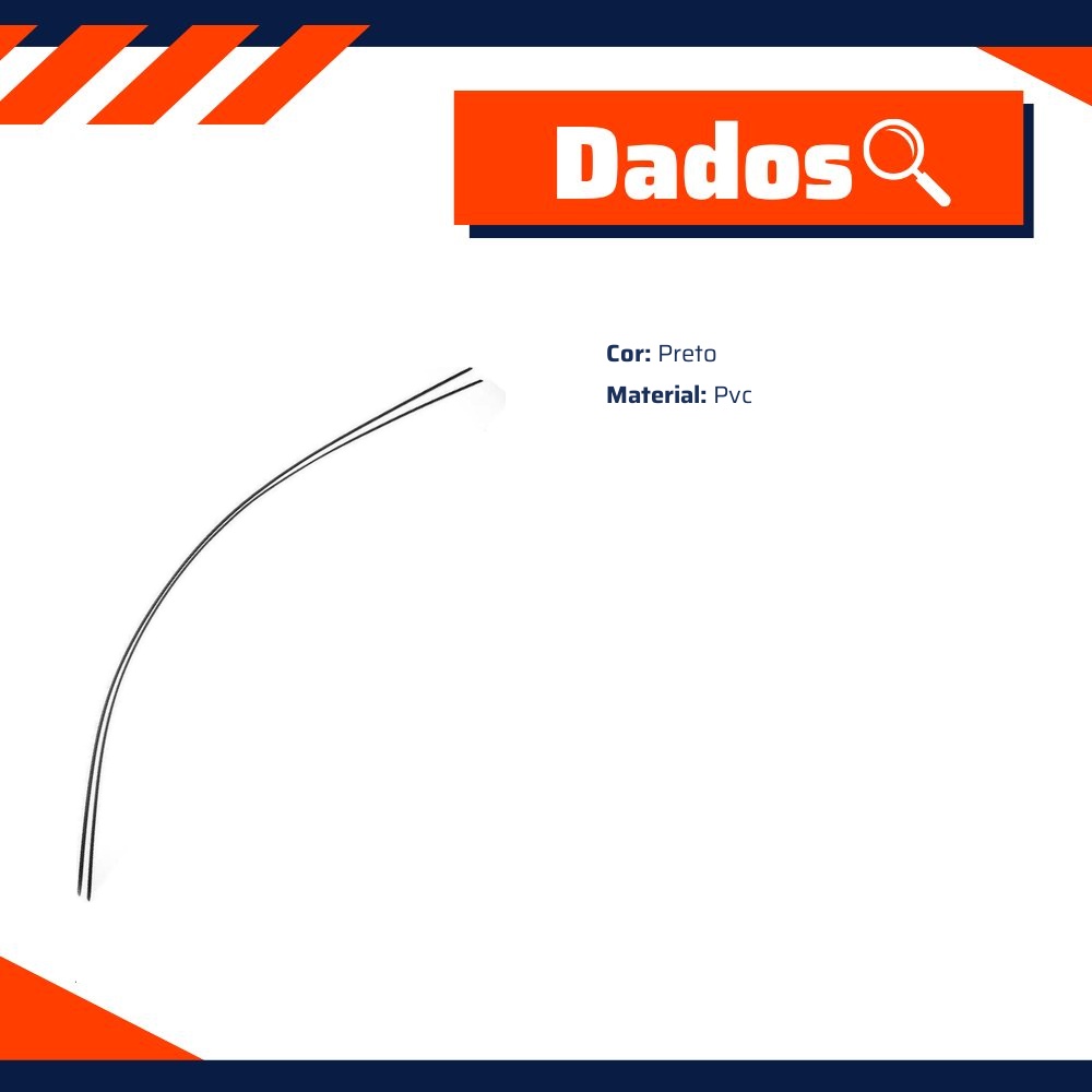Par de Friso do Teto para Volkswagen Parati - Uniflex - 37234