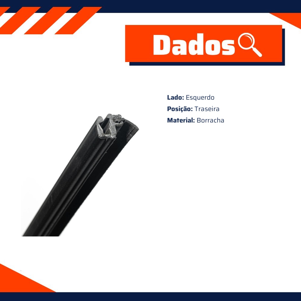 Pestana Interna da Porta para Volkswagen Gol e VOYAGE - Uniflex - 37672