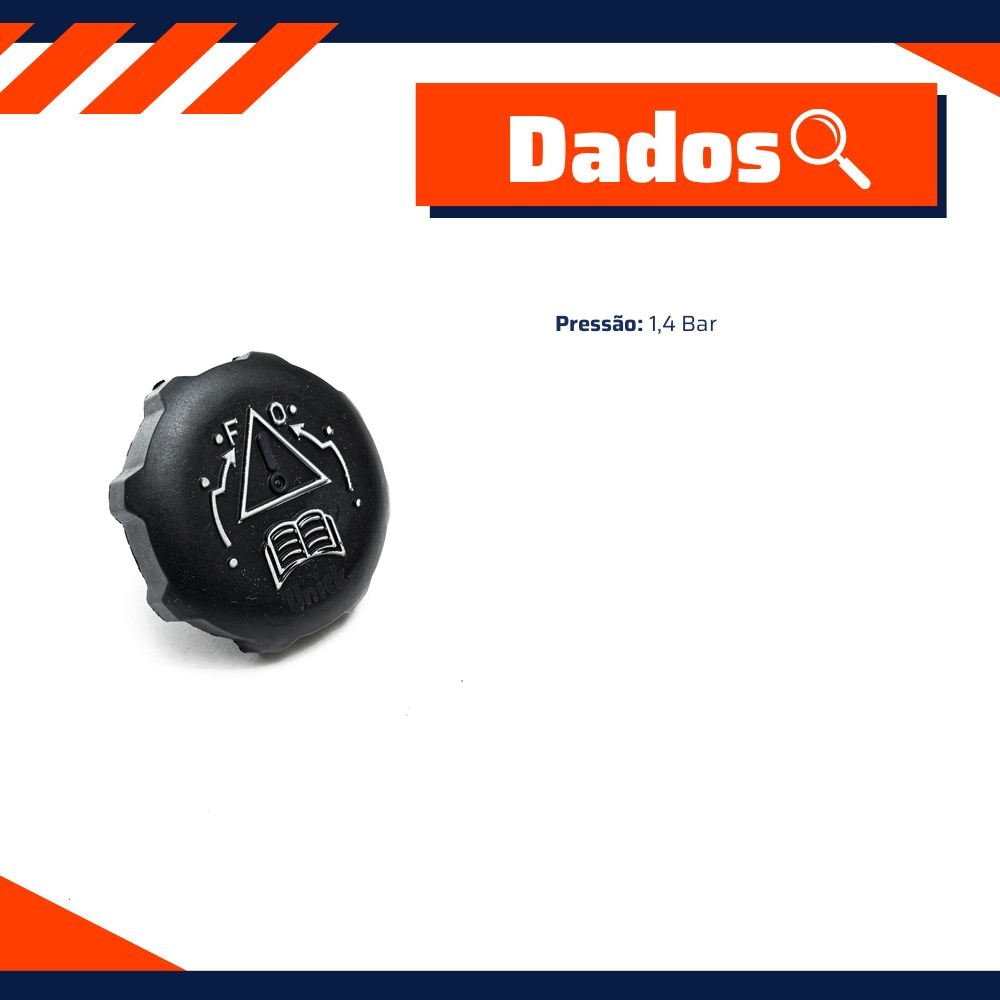 Tampa de Arrefecimento para Peugeot 306 e 405 - Unick - 10456