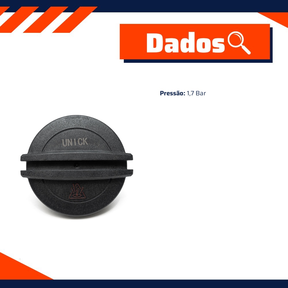 Tampa de Arrefecimento para Volkswagen FOX e Up! - Unick - 10558