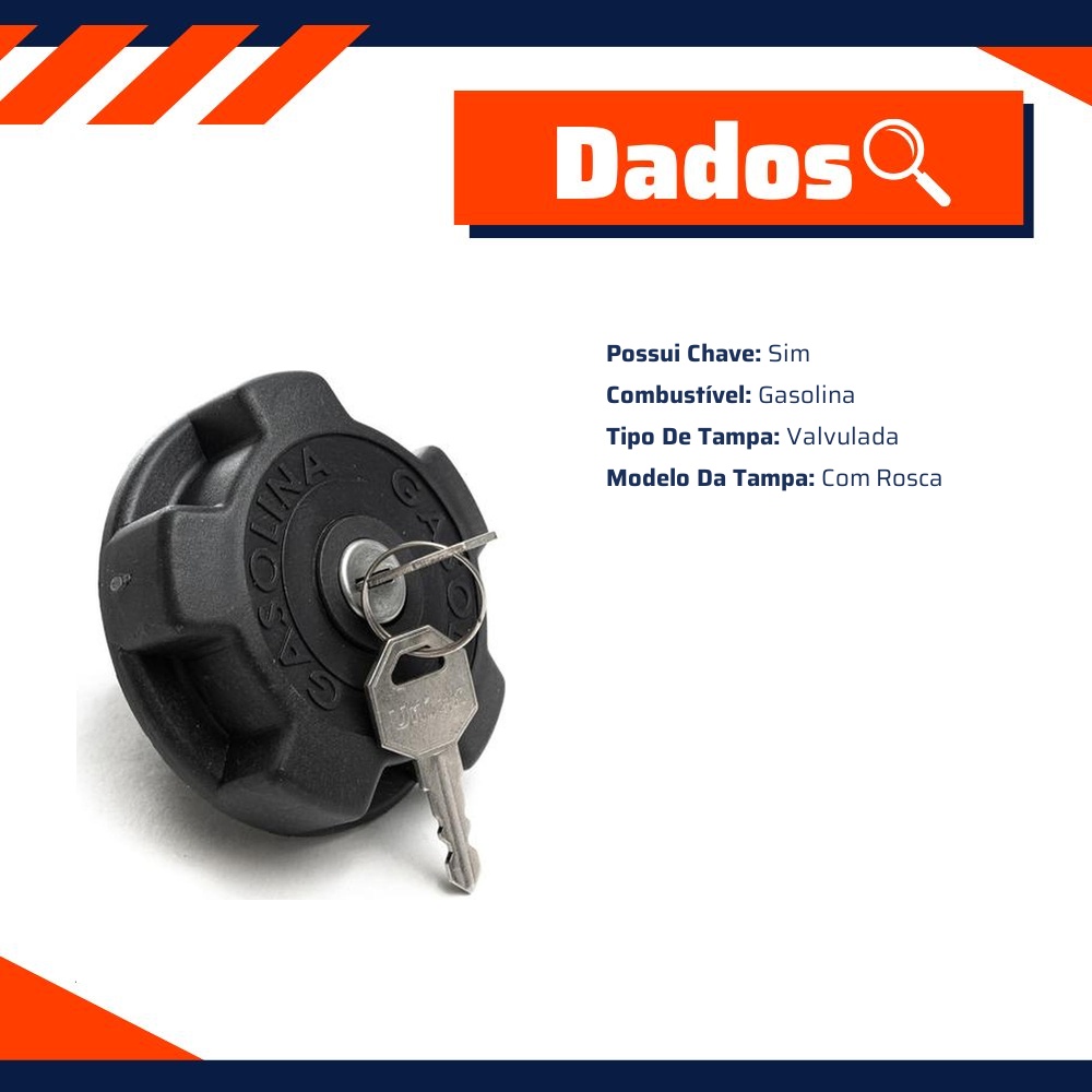Tampa de Combustível para Volkswagen Kombi - Unick - 10243