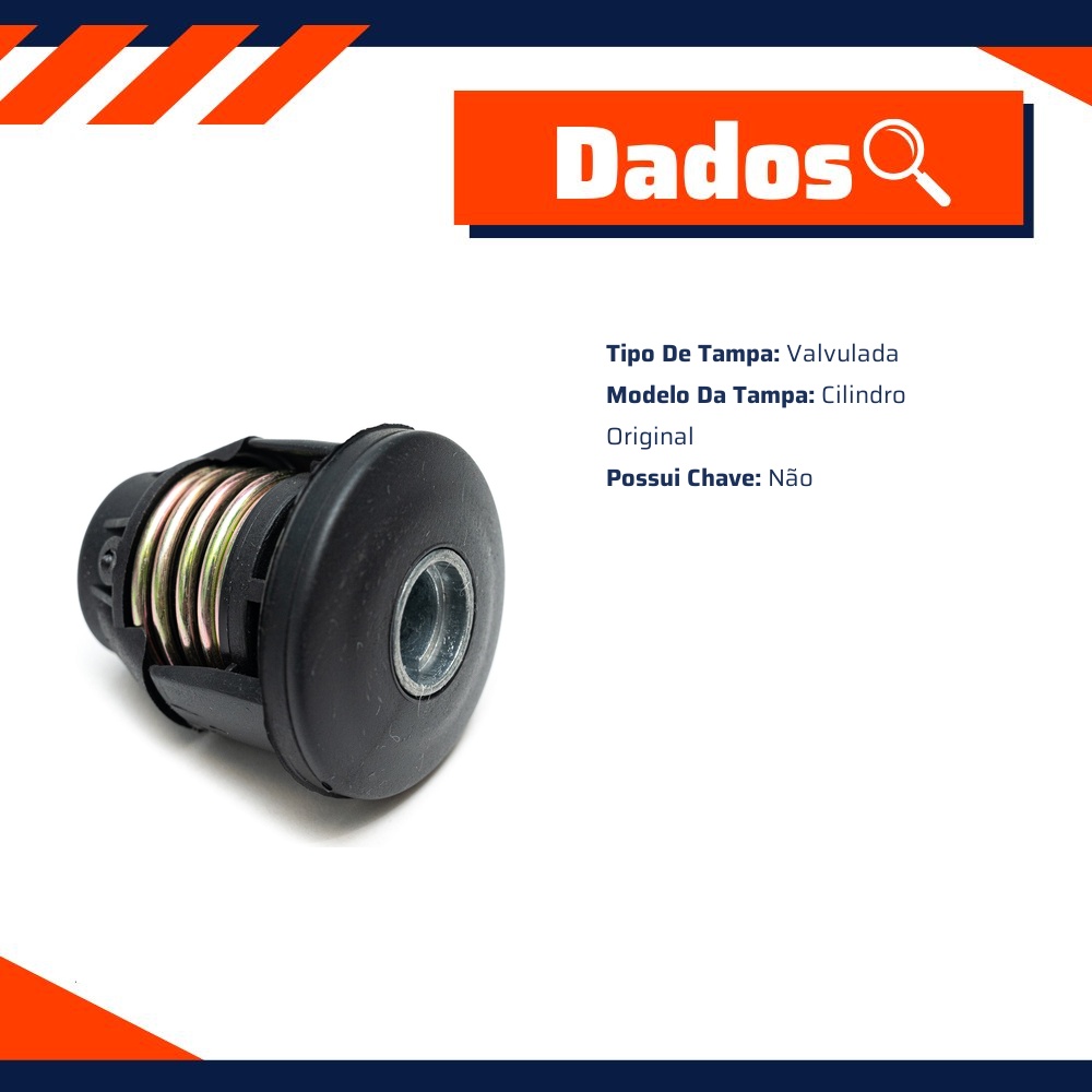 Tampa de Combustível para Fiat Uno - Unick - 10246