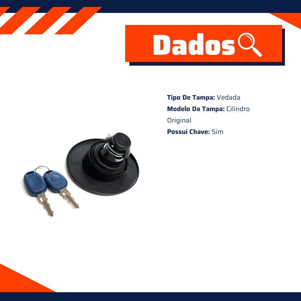 Tampa de Combustível para Fiat Palio - Unick - 10240
