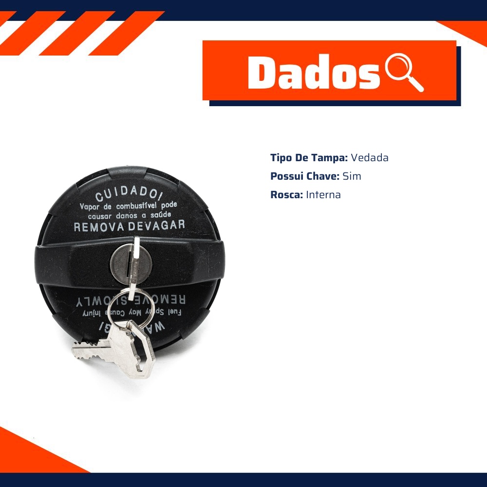 Tampa de Combustível para Hyundai HD 78 e KIA Bongo - Unick - 10480