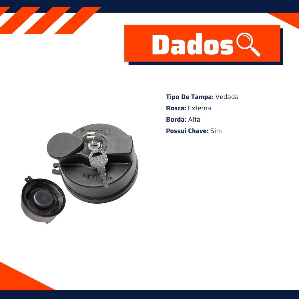 Tampa de Combustível - Unick - 10541
