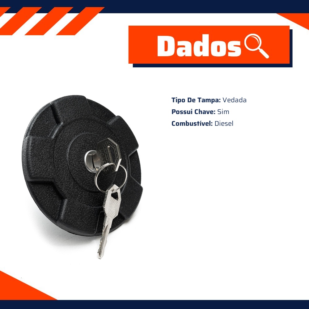 Tampa de Combustível para Volkswagen Kombi - Unick - 10232