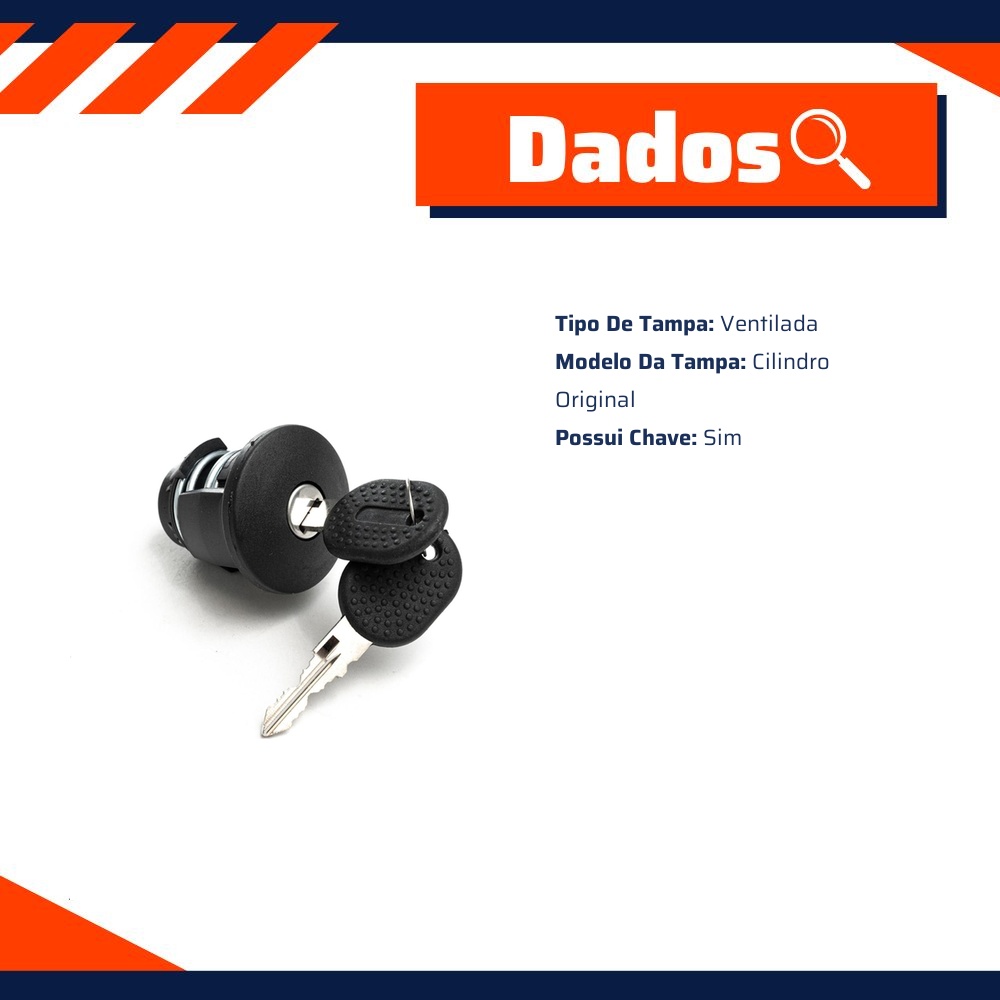 Tampa de Combustível para Fiat Fiorino e Uno - Unick - 10235