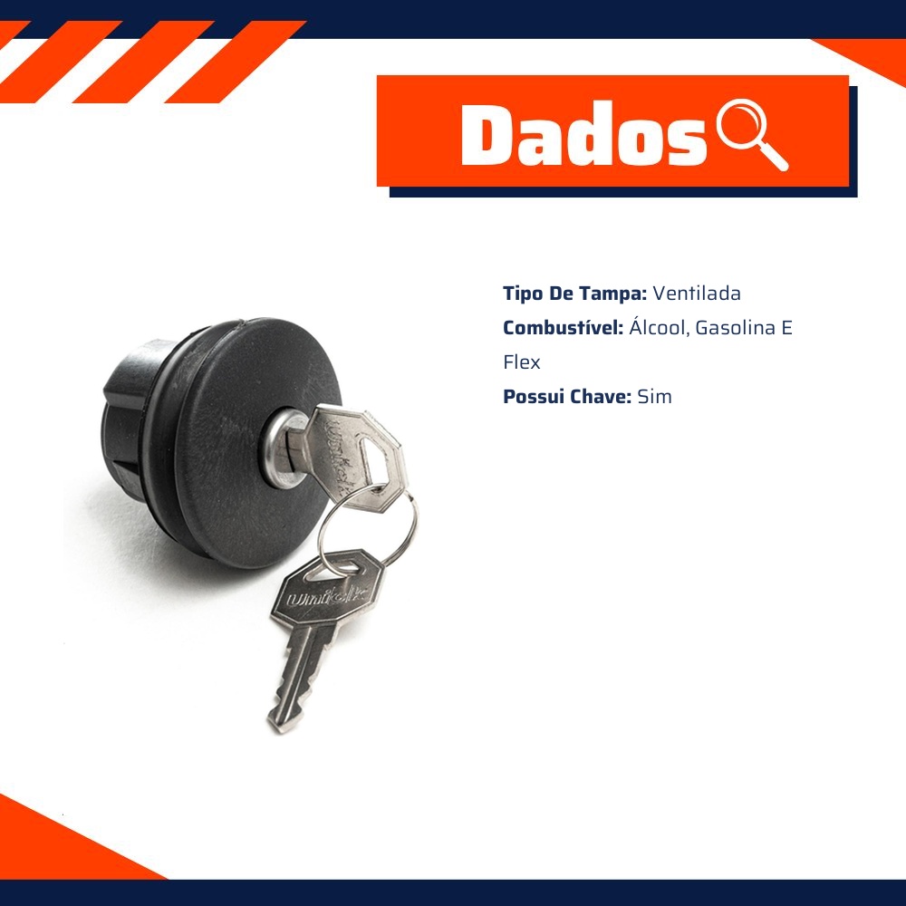 Tampa de Combustível - Unick - 10225