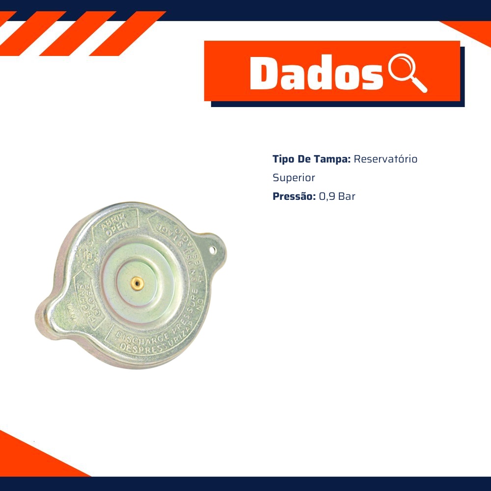 Tampa do Radiador - Unick - 10500