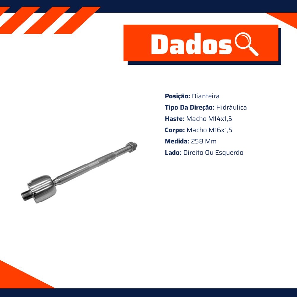Terminal Axial para Mazda B 2200 e B 2500 - Amortex - 68054