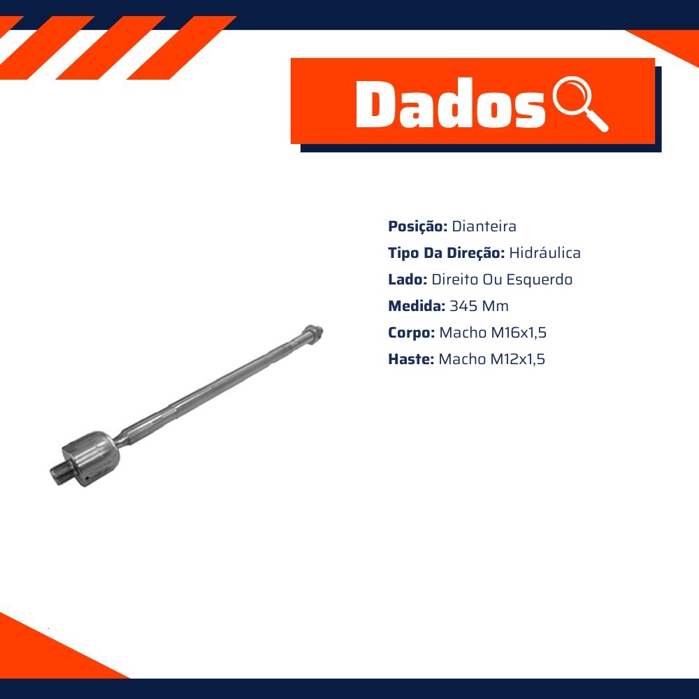 Terminal Axial para Mitsubishi Pajero e Pajero Tr4 - Amortex - 68173