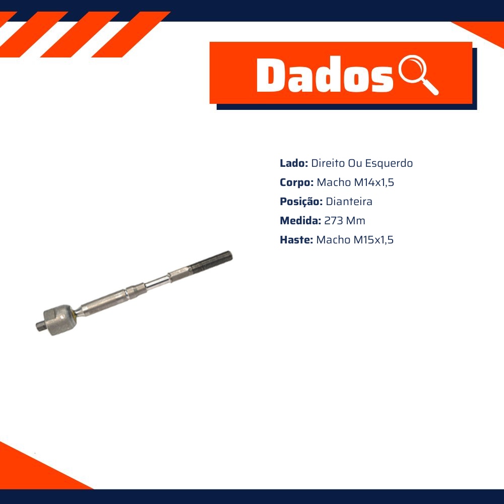 Terminal Axial para Chrysler Grand Caravan - Amortex - 68402
