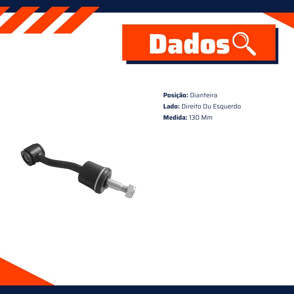 Bieleta da Barra Estabilizadora para Jeep Cherokee e Grand Cherokee - Amortex - 33509