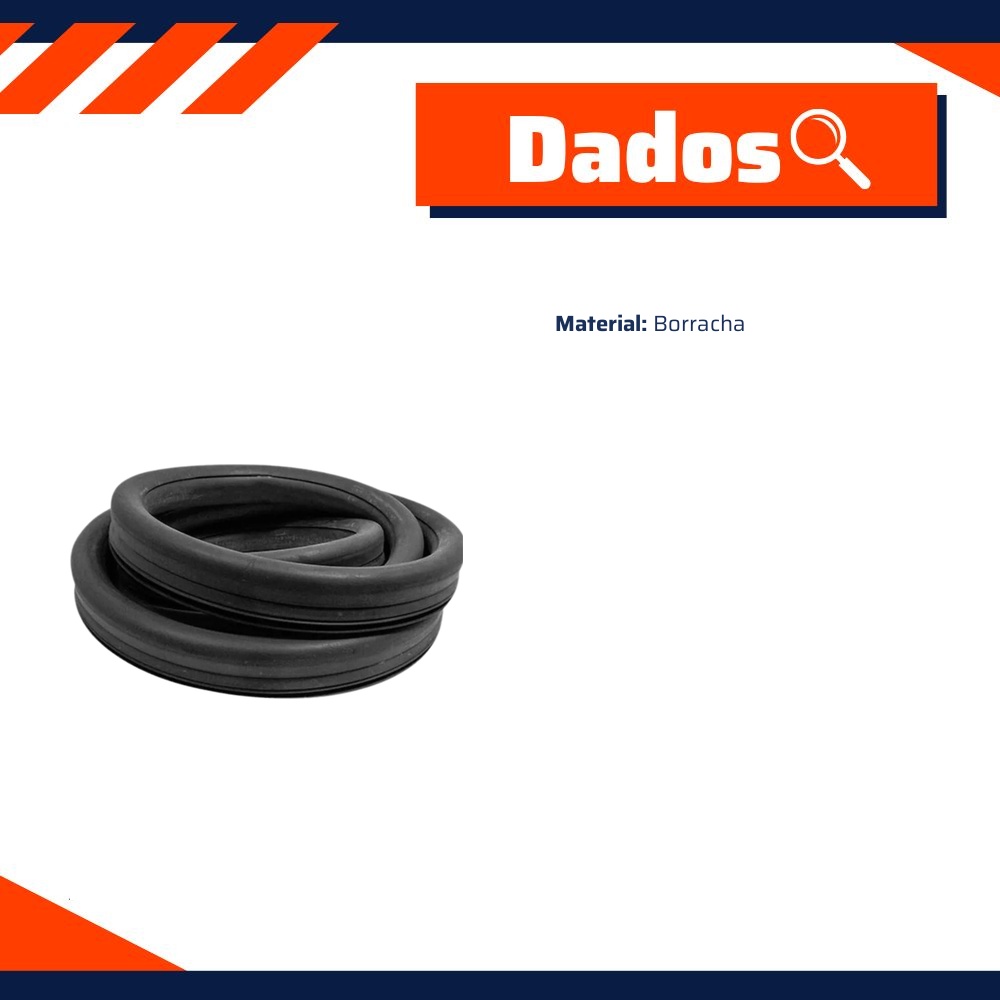 Borracha da Janela Lateral Fixa para Volkswagen Gol - Uniflex - 37354