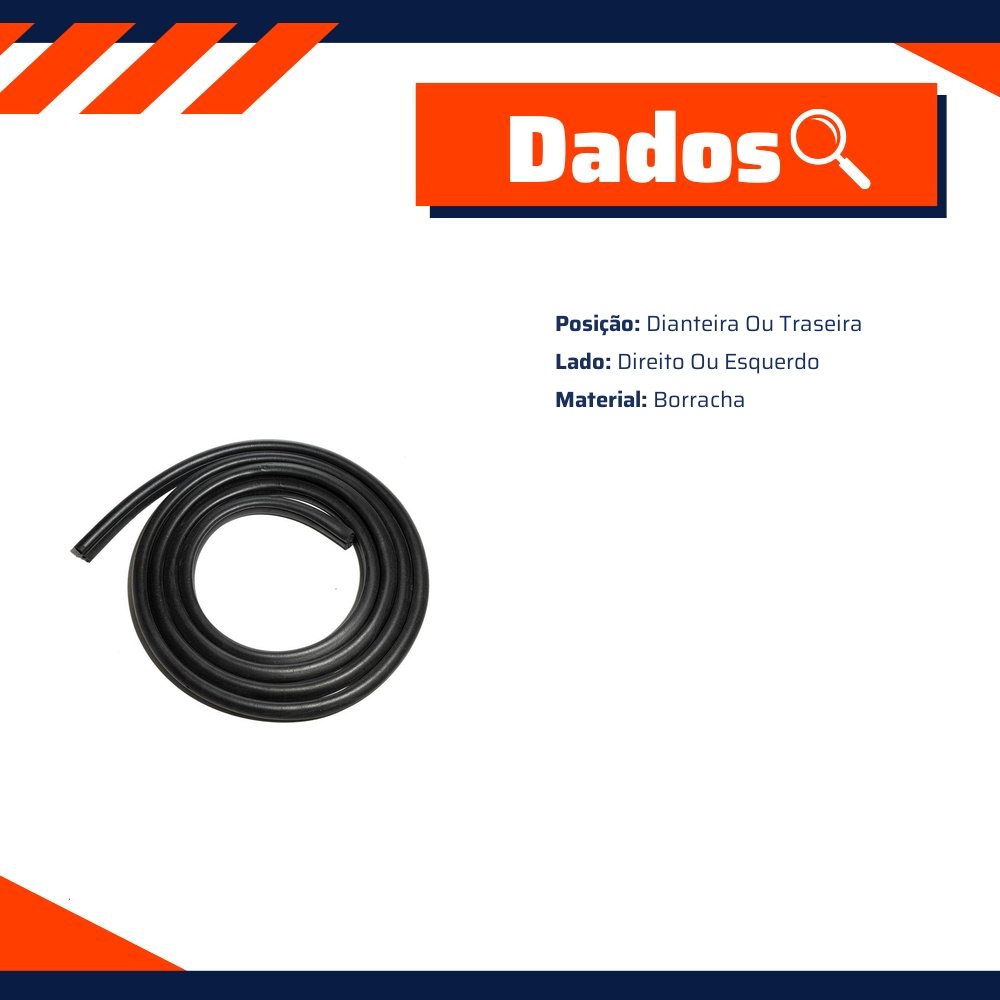 Borracha da Porta para Honda Civic - Uniflex - 39910