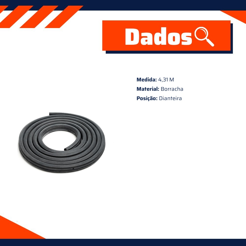 Borracha da Porta para Fiat Ducato - Uniflex - 38936