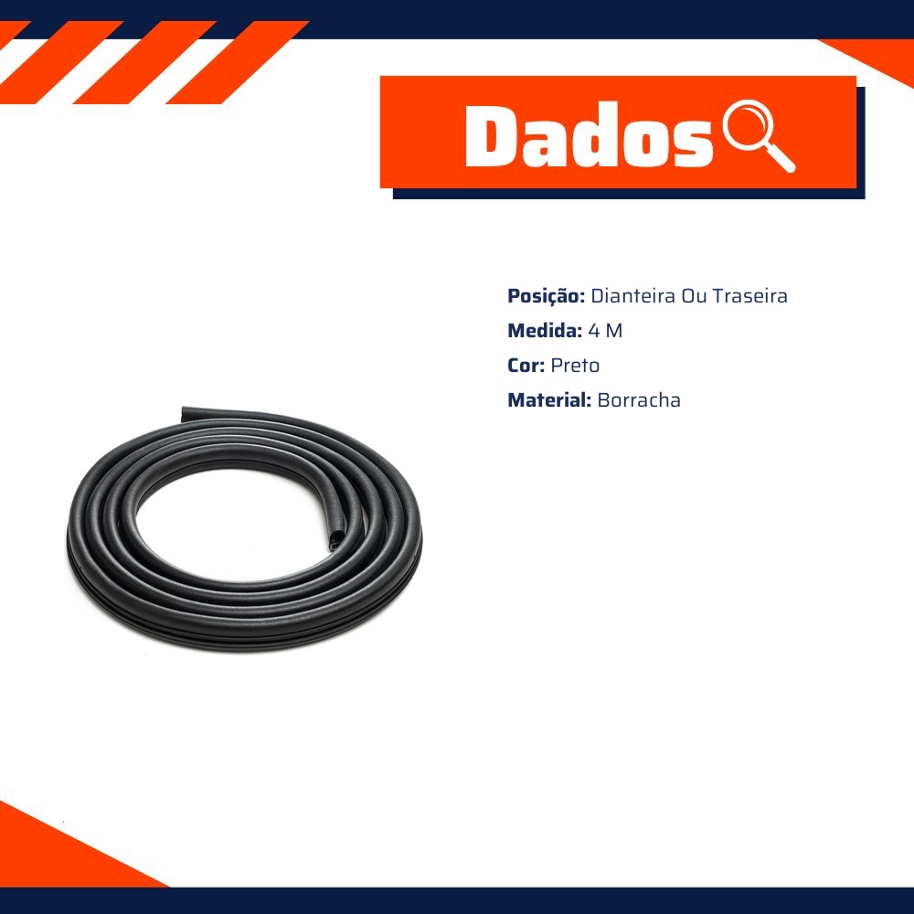 Borracha da Porta para Renault CLIO e CLIO SEDAN - Uniflex - 39835