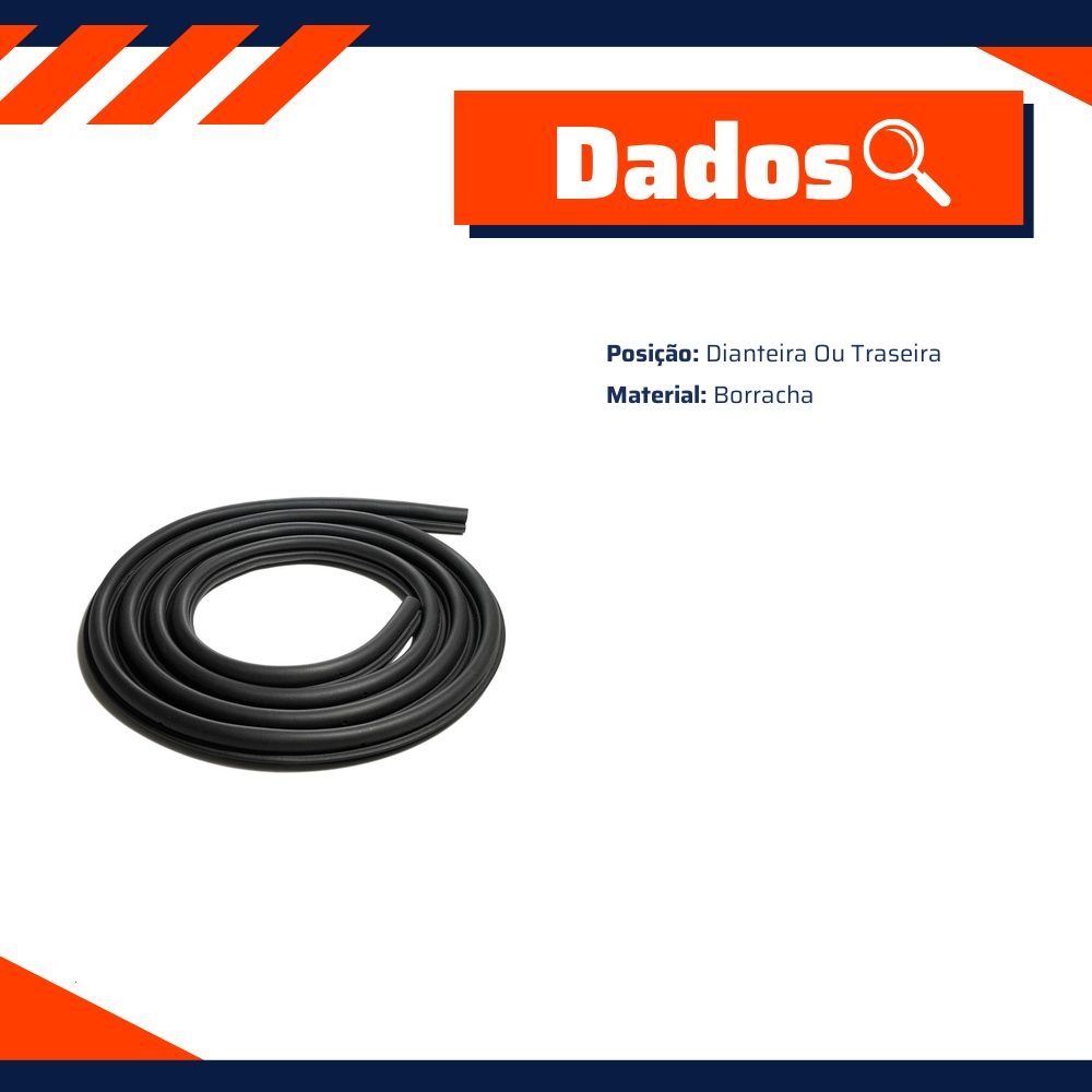 Borracha da Porta para Volkswagen Jetta - Uniflex - 37874
