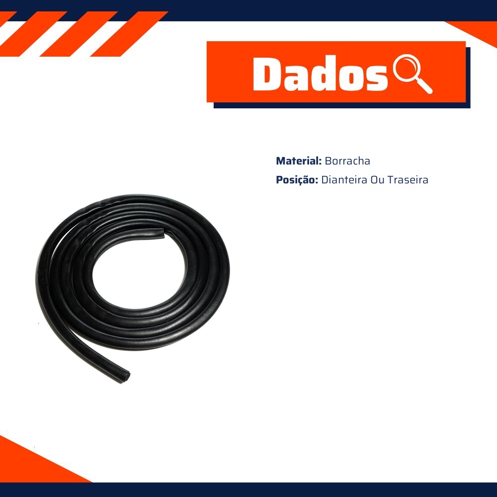 Borracha da Porta para Chevrolet Captiva - Uniflex - 37906