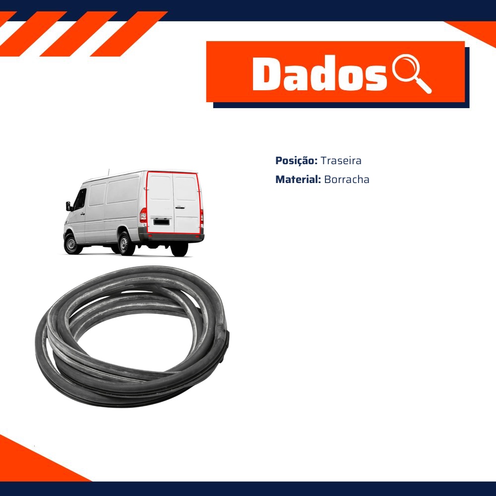 Borracha da Tampa Traseira - Uniflex - 39283