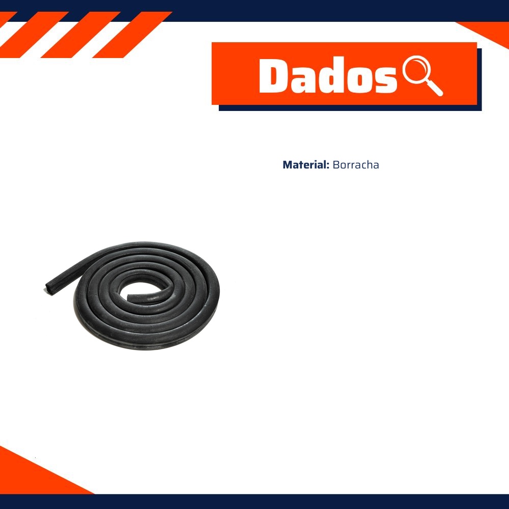 Borracha Esponja do Capô/Cofre do Motor 20X20mm para Mercedes-Benz L 608 D - Uniflex - 39340