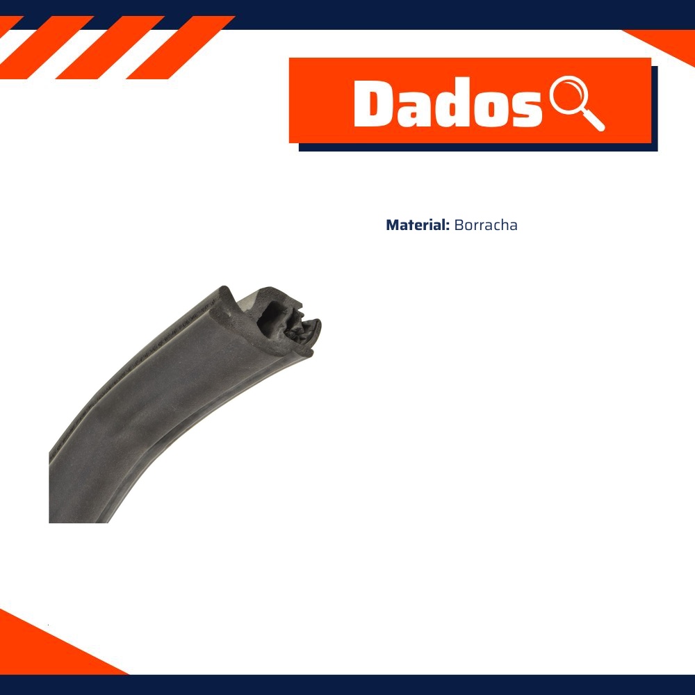 Borracha do Capô para Mercedes-Benz L 1620 - Uniflex - 39343