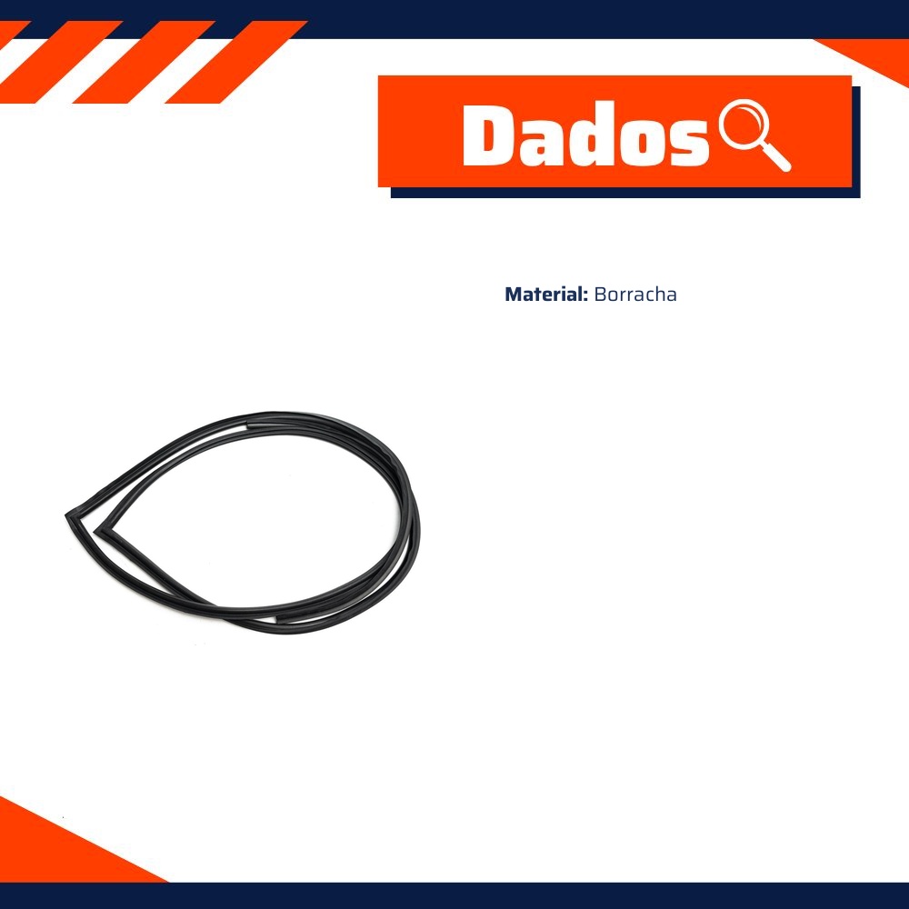 Borracha do Para-Brisa para Ford Fiesta - Uniflex - 38359