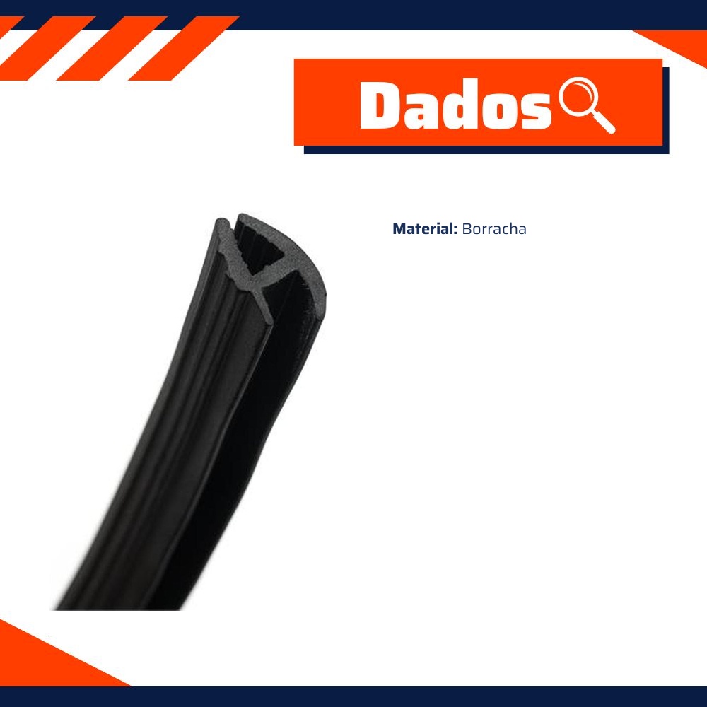Borracha do Para-Brisa para Renault Master - Uniflex - 39801