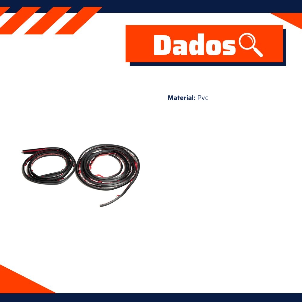 Borracha do Para-Brisa para Volkswagen Bora e Golf - Uniflex - 37165