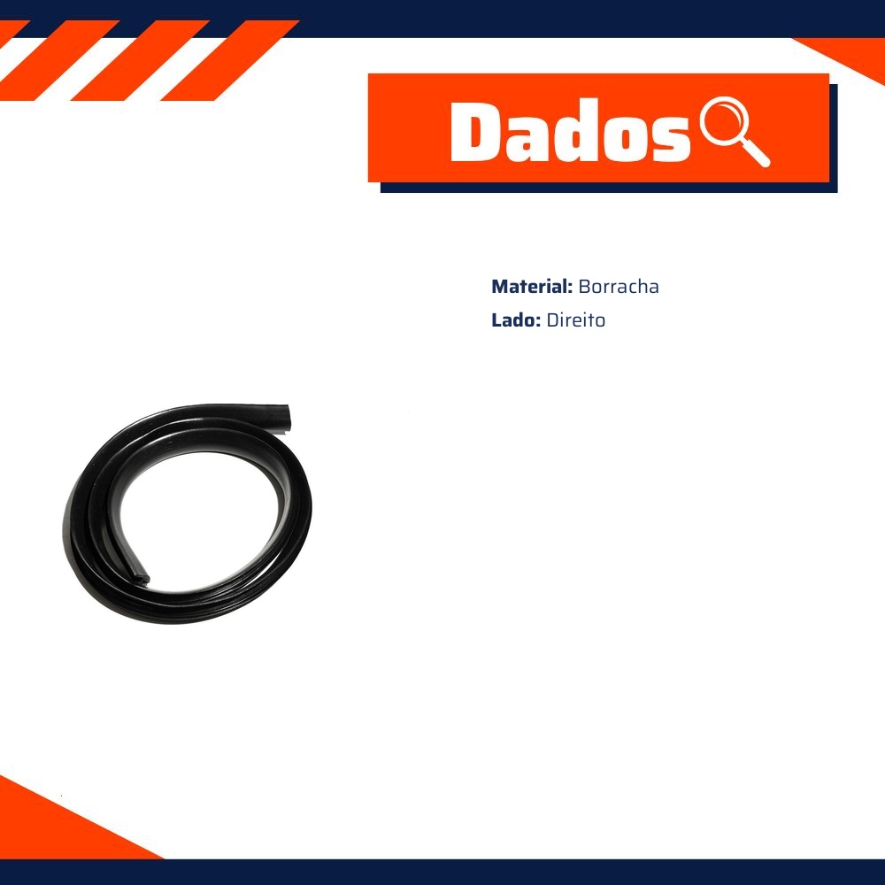 Borracha do Para-Brisa para Renault Logan - Uniflex - 39809