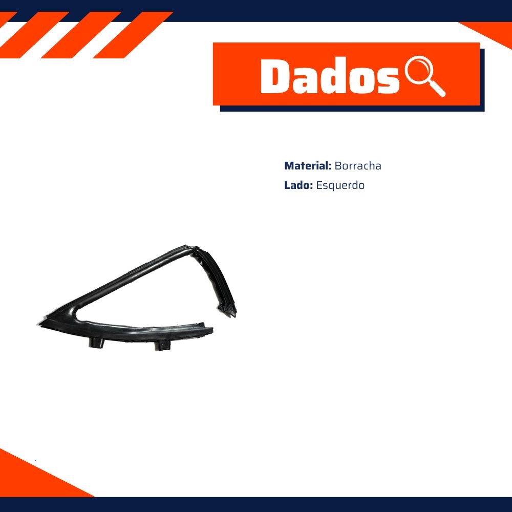 Borracha do Quebra-Vento para Chevrolet Opala - Uniflex - 38010