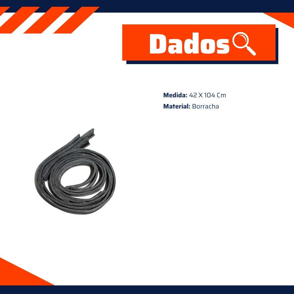 Borracha da Cinta do Tanque de Combustível - Uniflex - 37728