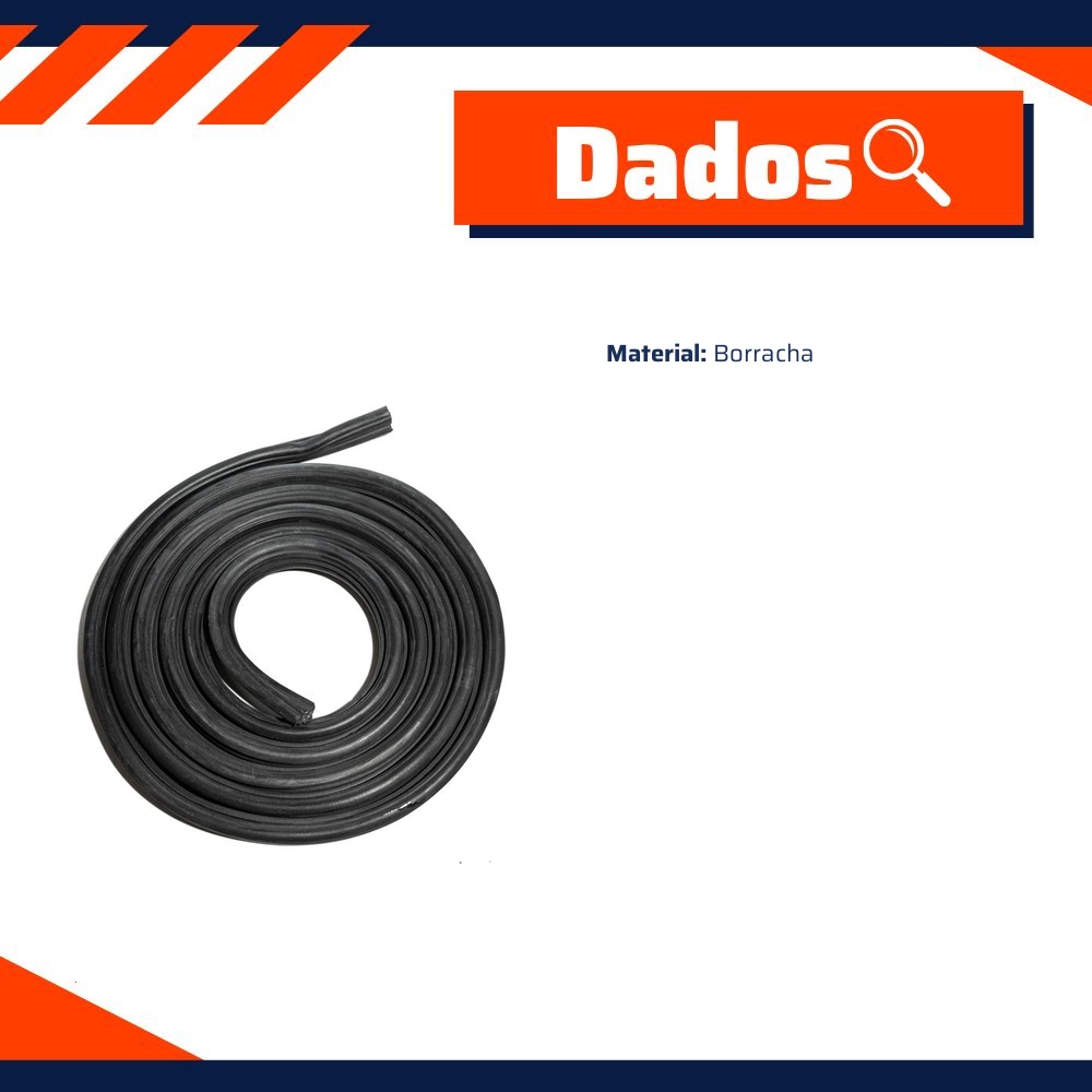 Borracha Interna da Porta para Iveco Eurotech 450-E37 e Eurotech 740-E42 Tz - Uniflex - 38945