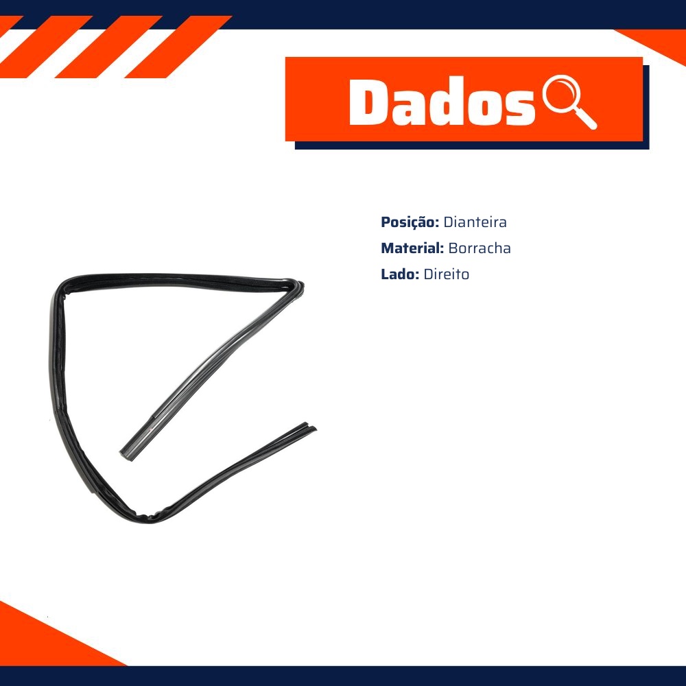 Canaleta da Porta para Chevrolet Meriva - Uniflex - 38109