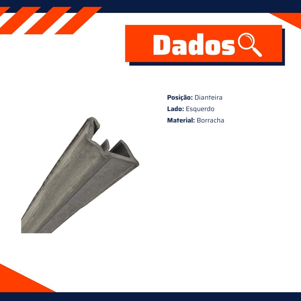 Canaleta da Porta para Ford Escort - Uniflex - 38671