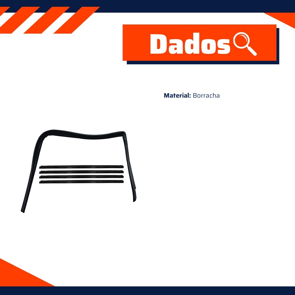 Jogo de Canaletas da Porta para Ford Escort e Volkswagen Apollo - Uniflex - 37531