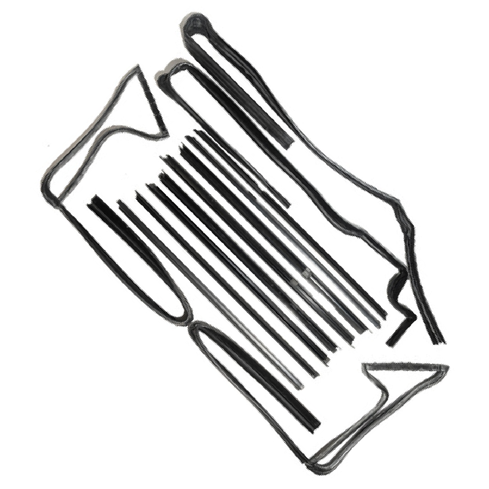 Jogo de Canaletas da Porta - Uniflex - 39030