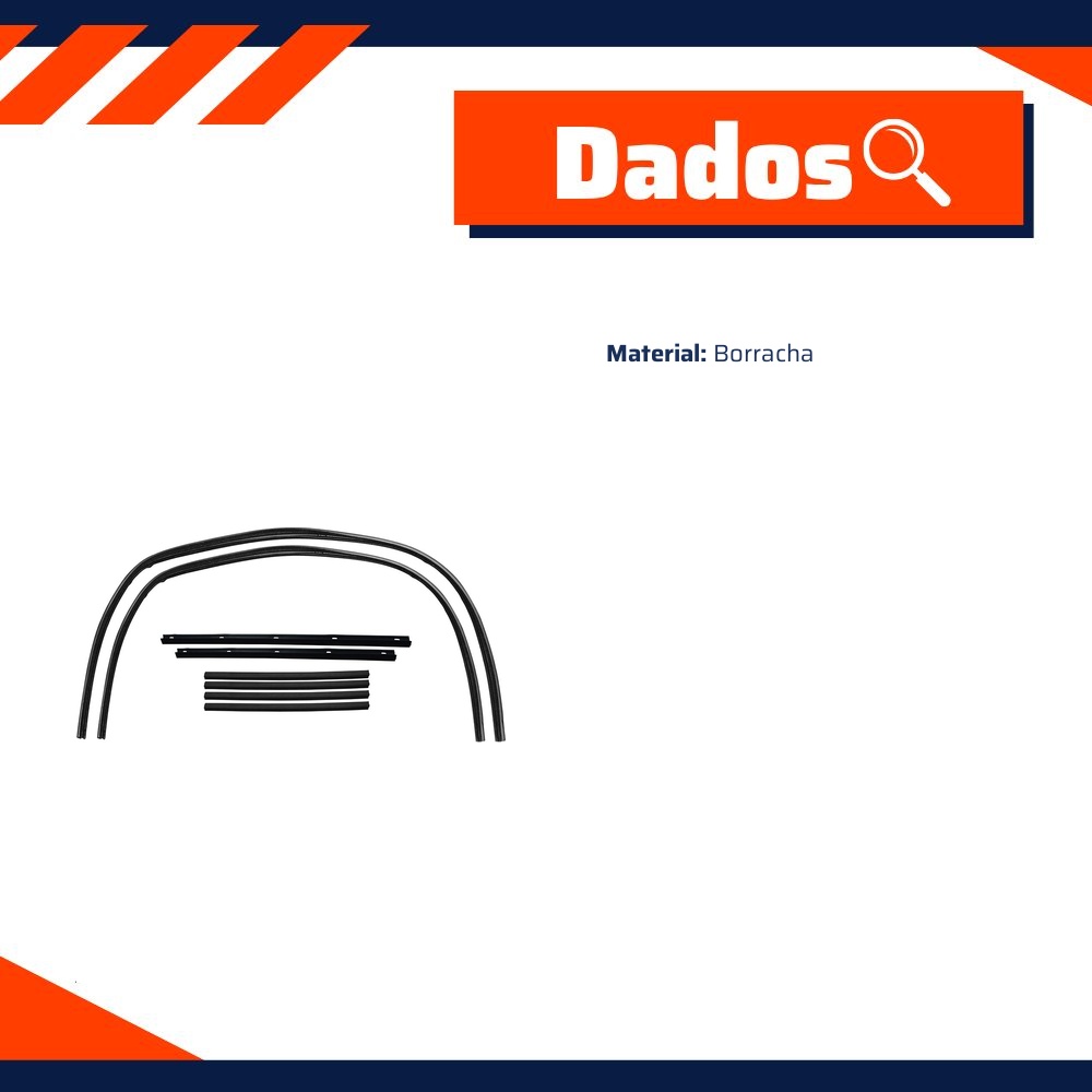 Jogo de Canaletas da Porta para Volkswagen Passat - Uniflex - 37501