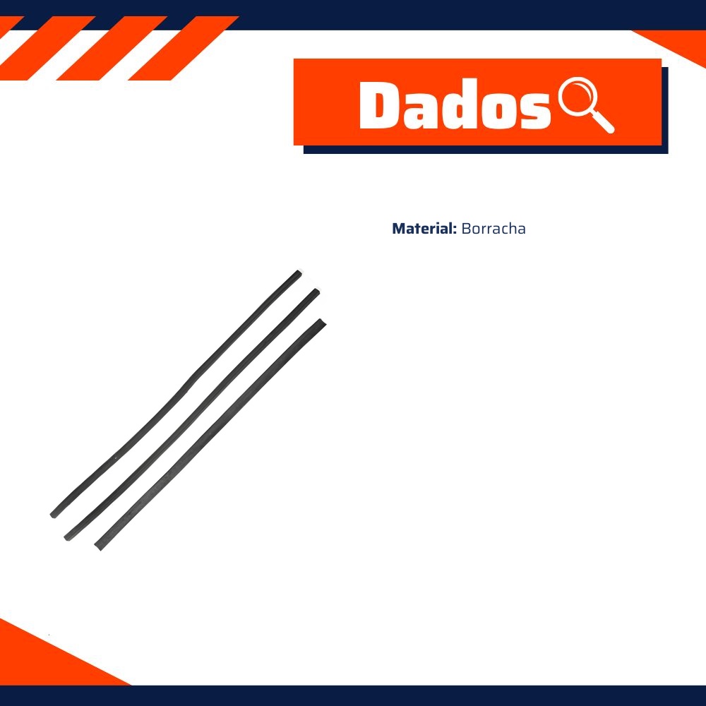 Kit de Borrachas do Protetor da Caçamba para Chevrolet Chevy 500 - Uniflex - 38314