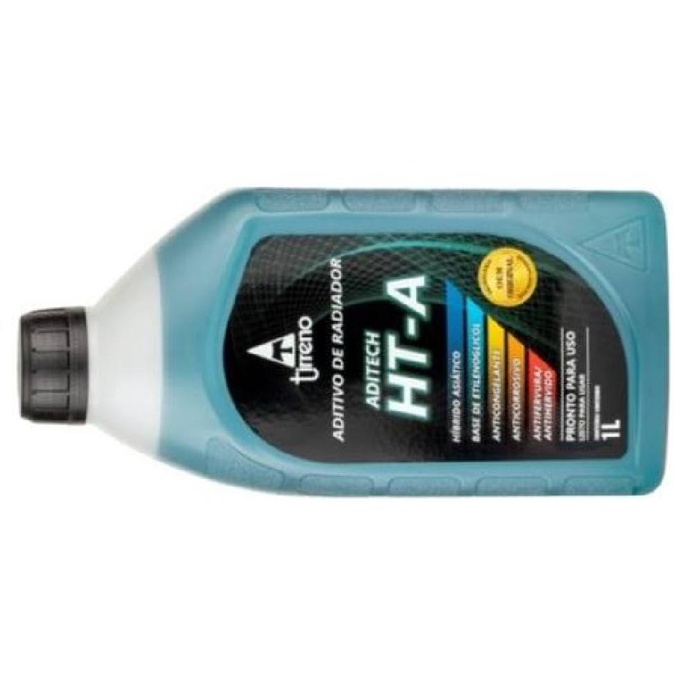 Aditivo para Radiador Azul Tirreno Aditech HT-A Híbrido Asiático Pronto para Uso 1 Litro - Tirreno - FLU/DS/272FU1