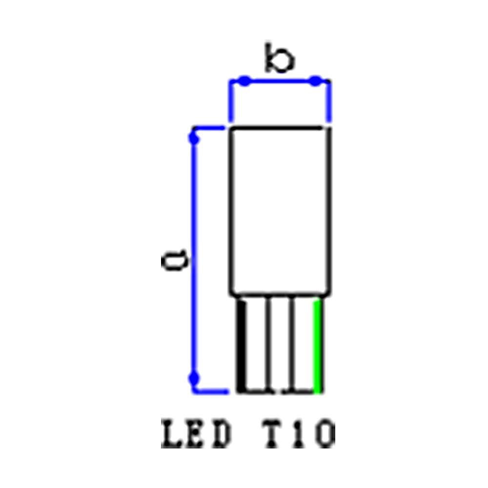 Par Lâmpada Miniatura Led 12V 1,01W B2 White - Gauss - GL320LED