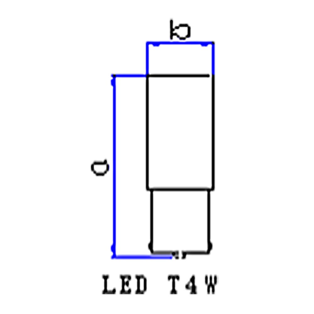 Par Lâmpada Miniatura Led 12V 1,02W B2 White - Gauss - GL308LED