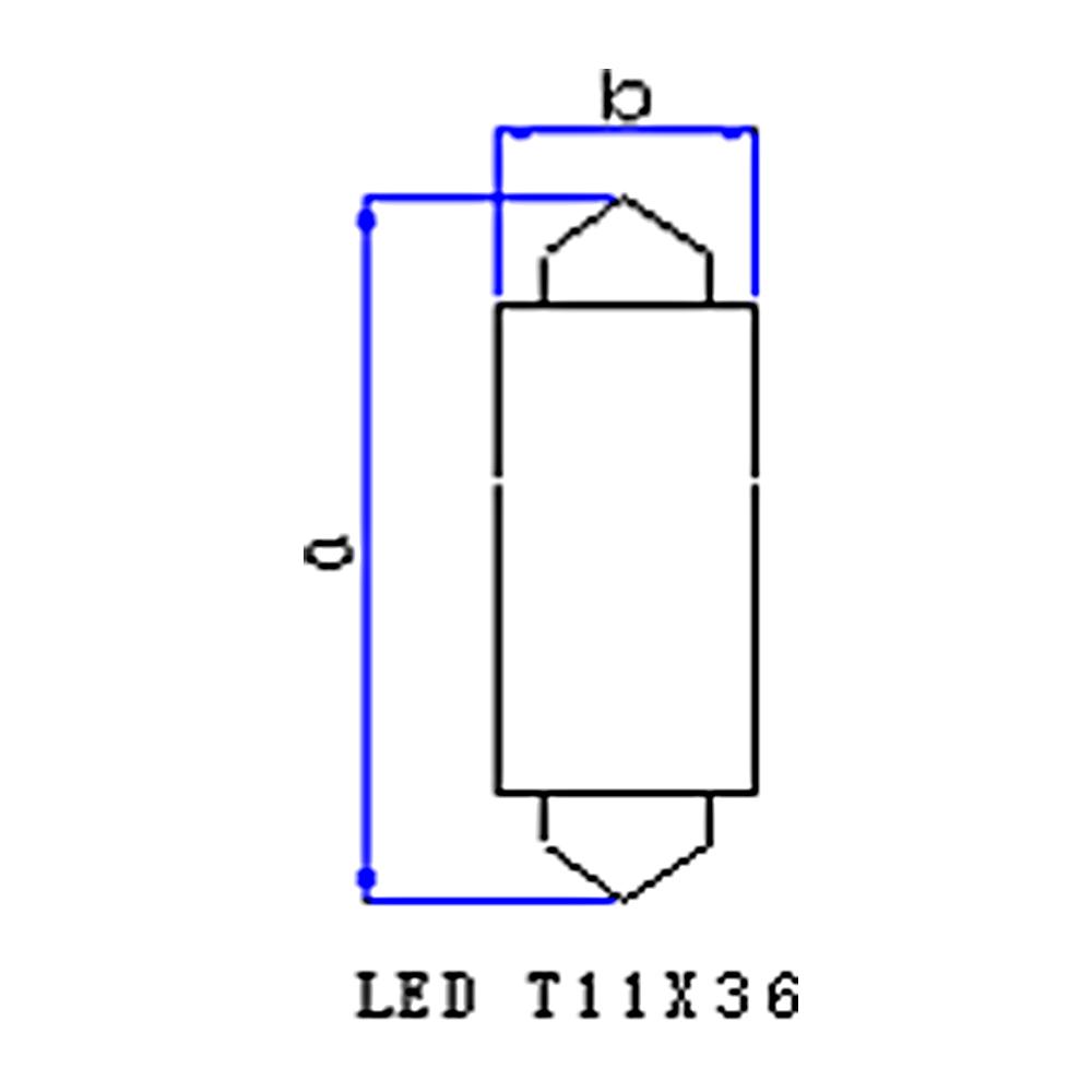 Par Lâmpada Miniatura Led 12V 1,49W White - Gauss - GL328LED