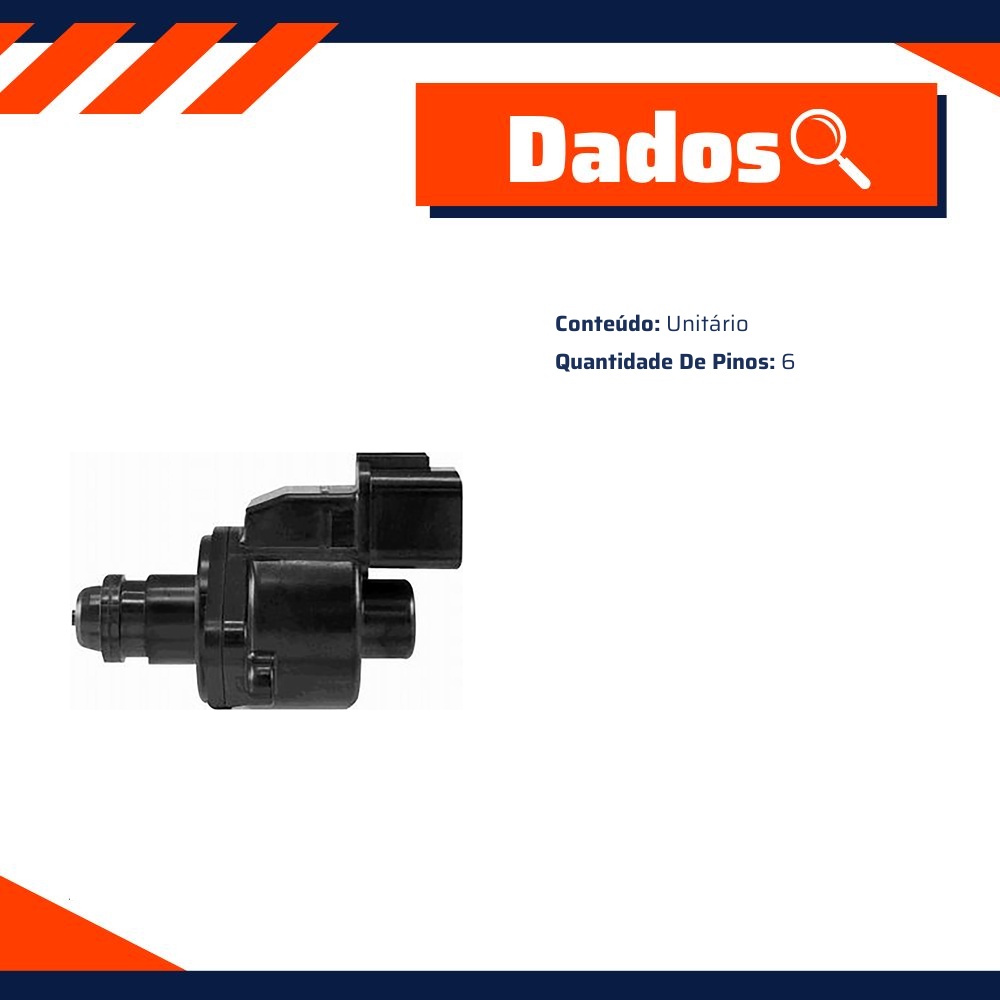 Atuador de Marcha Lenta para Chevrolet Tracker e Suzuki Grand Vitara - Gauss - GS6071