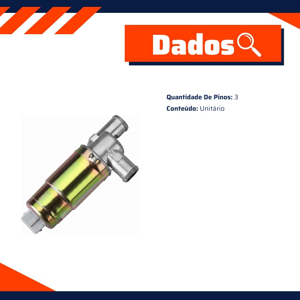 Atuador de Marcha Lenta para Hyundai Accent e KIA Sportage - Gauss - GS6505